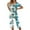12, variant on Women 2 Piece Capri Sets Short Sleeve V Neck Tops and Capris Pants Floral Print Lounge Set Pj Sets for Women