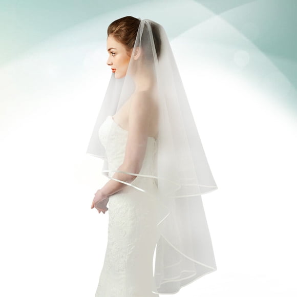 HAMPPLIES Fringed Photo Backdrop Bridal Wedding Dress Accessories Beige Tulle 135x65in 1Pack Wedding Accessory
