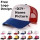 thumbnail image 2 of Factory price! Free Custom LOGO Design Personality DIY Trucker Hat Baseball Cap Men Women Blank Mesh Adjustable Hat Adult gorras55-60cm&print logo Gao Jinjia LED, 2 of 2