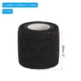 thumbnail image 2 of Uxcell Camouflage Tape 2" x 5 Yards, 3 Pack Self Adhesive Protective Camo Tape Wrap Waterproof Bandage, Black, 2 of 5