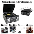 thumbnail image 3 of Tocadiscos Retro Bluetooth Victrola Negro con Centro Multimedia y Altavoces Integrados, 3 of 5