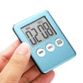 thumbnail image 4 of Uxcell Digital Timer,2pack Small Count Down/UP Clock with Magnetic,Kitchen Timer Light Blue, 4 of 5