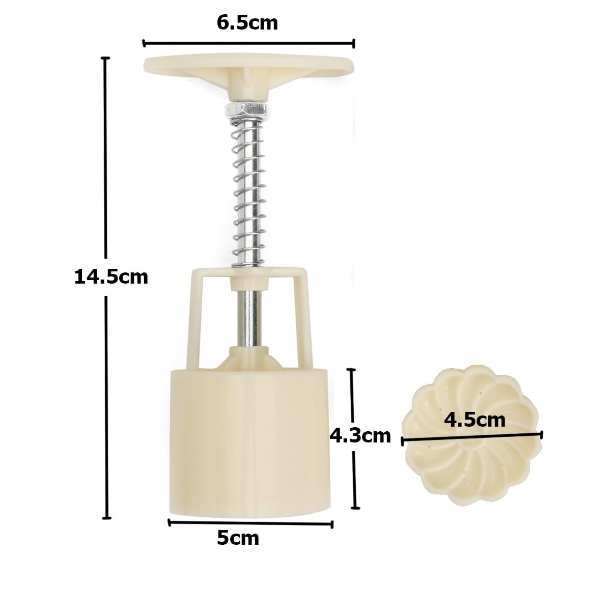 6 Style Stamps Festival Round Flower Moon Cake Mold Mould