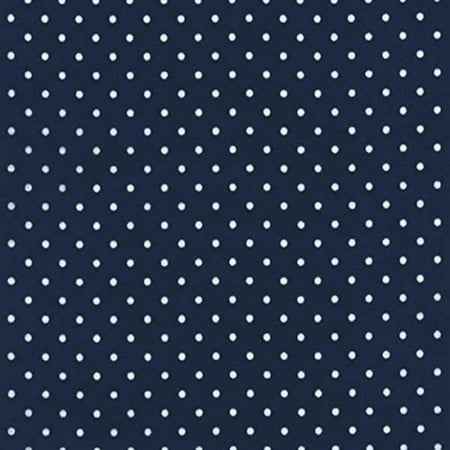 - Fabrics Polka Dot Cotton Flannel Navy Dot, Sold by the yard. By Timeless Treasures