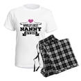 thumbnail image 4 of CafePress - World's Best Nanny Ever Pajamas - Women's Short Sleeve Print T-Shirt and Pants Light Cotton Pajama Set, 4 of 7