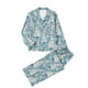 thumbnail image 4 of Puyaiuu Women 2 Piece Christmas Satin Pajama Set Cute Print Long Shirt Loose Shorts Matching Set Loungewear Gift, 4 of 5