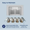thumbnail image 3 of Hauslane WM-600SS-36 36 in. Convertible Wall-Mounted Range Hood, Stainless Steel, 3 of 12
