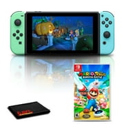 Nintendo Switch (Animal Crossing Edition) with Mario plus Rabbids: Kingdom Battle