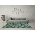 thumbnail image 3 of Ahgly Company Indoor Rectangle Abstract Light Blue Modern Area Rugs, 7' x 10', 3 of 4