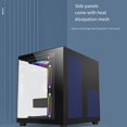 thumbnail image 4 of PC Case Sea View Room Gaming Computer Desktop M-ATX Motherboard Double-Sided Tempered Glass PC Gamer Cabinet, 4 of 6