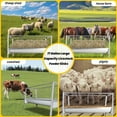 thumbnail image 4 of Heavy - Duty 77 Gallon Galvanised Livestock Feeder - Weather - Resistant & Sturdy 2 - in - 1 Function for Feed & Water Perfect for Various Livestock Housing, 4 of 7