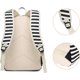 thumbnail image 4 of Canvas College Student Bag Laptop Usb Backpack High School Mochila para Hombres Mujeres (Black). Afortunado Sencillez, 4 of 5
