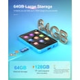 thumbnail image 2 of El reproductor MP3 contiene 64 GB de pantalla táctil completa Bluetooth 5.3, 2 of 7