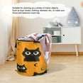 thumbnail image 6 of 50L Large Capacity Foldable Elastic Storage Basket Laundry Basket Repeating Pattern Of Big-eyed Cat, 6 of 7