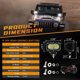 thumbnail image 3 of Auxiliar de Luz Offroad LED Auxbeam 4 pulgadas 60W Super Rayo Inundación 2 piezas, 3 of 8