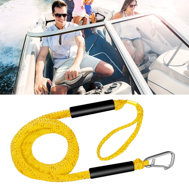 Cuerda elástica para muelle de barco, cuerda elástica para barcos, accesorios para Kayak (amarillo)