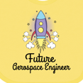 thumbnail image 4 of Inktastic Future Aerospace Engineer Rocket Girls Baby Bib, 4 of 4