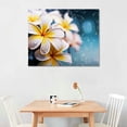thumbnail image 2 of PRATYUS Print On Canvas Canvas Wall Art Picture 20x16in for Living Room Bedroom Fall Decor Orange-White Flowers 20x16in, 2 of 3