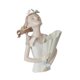 thumbnail image 5 of Jarrón con estatua femenina, escultura de niña, maceta floral, maceta de escritorio, elegante jarrón de flores para TV, mueble de mesa, adornos Blanco, 5 of 9