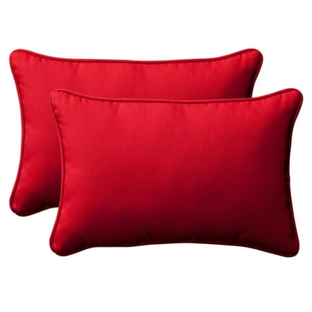 UPC 751379387147 product image for Pillow Perfect Inc. 387147 Pompeii Red Oversized Rectangle Throw Pillow (Set of  | upcitemdb.com