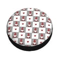 thumbnail image 3 of Bingfone Gnomes And Hearts Spare Tire Cover Weatherproof Universal Wheel Protectors For Rv Camper Travel Trailer Suv Truck-16 Inch, 3 of 9