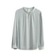 thumbnail image 3 of Tops para mujer,Blusa plisada con cuello en V para mujer, manga corta, poliéster, informal, estampada, para uso diario, sopatenor, 3 of 6