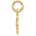 thumbnail image 2 of 14KY Yellow Gold Script Letter R Initial Charm, 2 of 6