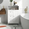 thumbnail image 3 of Aukfa Bathroom Storage Cabinet with 3 Drawers and Door -White, 3 of 8