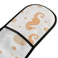 thumbnail image 4 of Yayeee Double Oven Mitt Kitchen Heat Resistant Baking 35" x7" Quilted Glove, White Seahorse, 4 of 6