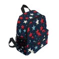thumbnail image 2 of FORMRS School Backpack with Front Zippered Pocket 12" Student Travel Daypack, Red White Stars, 2 of 6
