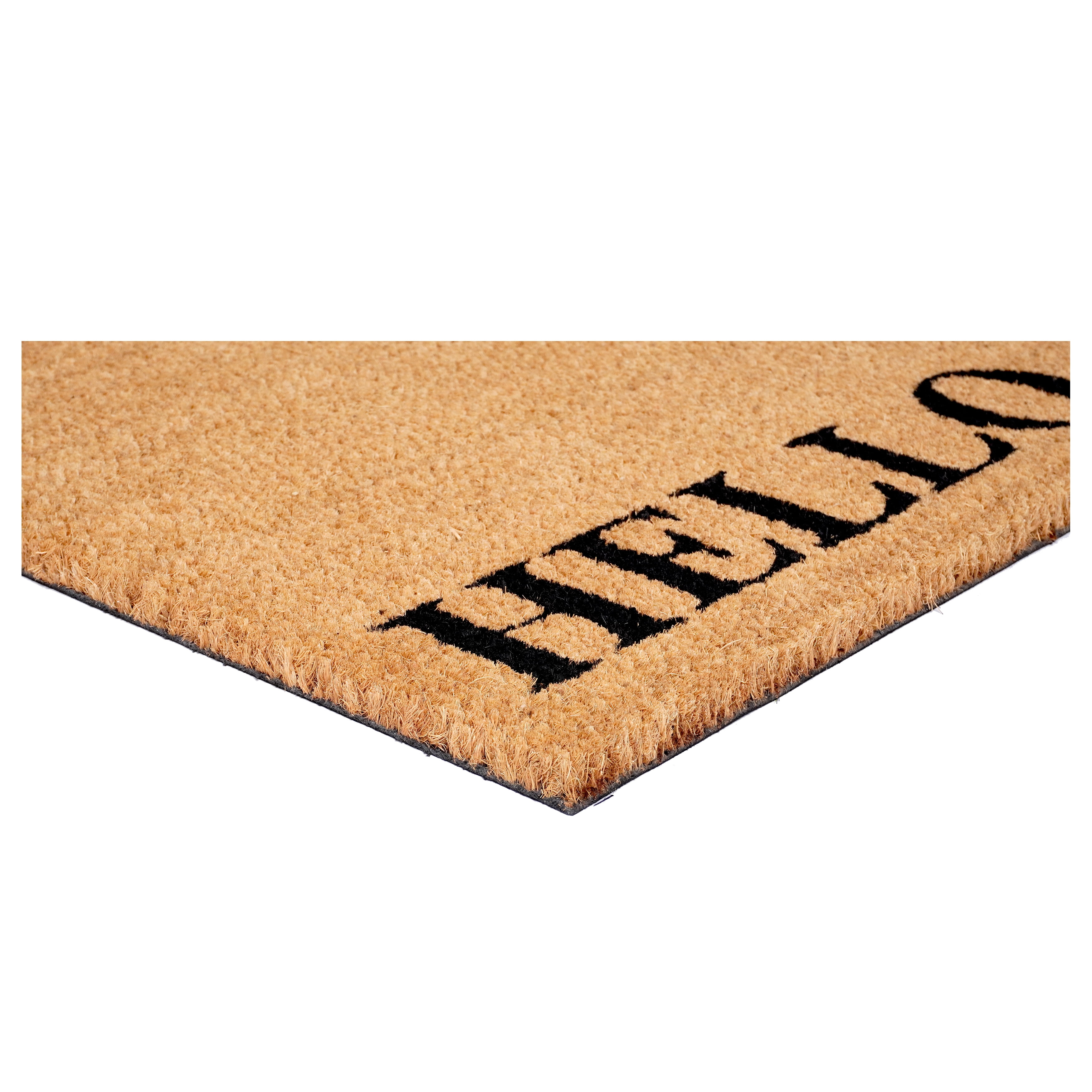 Calloway Mills 107501729 Peeking Kitties Doormat 17'' x 29'', Natural, Black