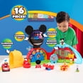 thumbnail image 3 of Disney Junior Mickey Mouse Clubhouse Deluxe 28-inch Playset with Lights and Sounds, 16-pieces, Ages 3+, 3 of 10