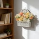 thumbnail image 4 of Adorno colgante de rosas artificiales | Decoración floral 3D multicolor de pared | Cesta colgante de flores de plástico para salón, balcón y armario | Decoración sin mantenimiento, 4 of 6