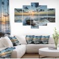 thumbnail image 1 of Coucher de Soleil sur Mer - Impression sur Toile Paysage Marin, 1 of 3
