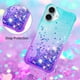 thumbnail image 4 of Funda para iPhone 16 Plus Transparente con Brillos Carcasa Protectora Antigolpes con Glitter Brillante, 4 of 5