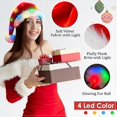 thumbnail image 4 of Christmas Hat Santa Hat Plush Santa Claus Hat: Red Santa Hat Warm Thick Santa Hat - Christmas Hat Adults Christmas Hat for Children - Family Christmas, 4 of 5