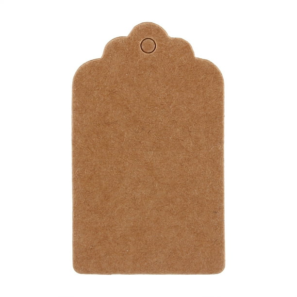 Fyearfly Etiquetas de Regalo Marrones Etiquetas de Papel Kraft Etiquetas de Boda Rectángulo en Blanco Producción Artesanal 5x3cm Etiqueta de Vieira de cumpleaños Tarjeta de Nombre 100x