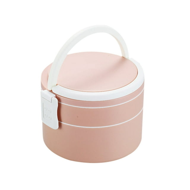 Portable Double-layer Love Lunch Box With Rice Can Be Microwave-heated Portable Lunch Box Student Bento Box