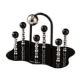 thumbnail image 1 of Escurridor de tazas para 6 tazas, soporte para secar tazas, decoración del hogar, soporte para tazas de acrílico de moda Negro, 1 of 9