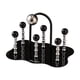 thumbnail image 1 of Escurridor de 6 tazas, soporte para tazas de acrílico creativo antideslizante con decoración al revés Negro, 1 of 9
