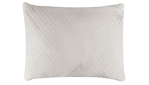 King Snuggle-Pedic Shredded Memory Foam Pillow w/ Bamboo Ultra-Luxury Cover 