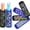 Blue/Black, variant on 6-Pack Neoprene Popsicle Holders for Kids – Reusable, Anti-Freezing, Cute Sleeves for Ice Pops