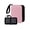 Pink, variant on Refillable Card Collection Binder with Zip Around Design, Textured Cover, Wrist Strap, Compact Album