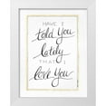 thumbnail image 1 of Shamp, Cindy 12x14 White Modern Wood Framed Museum Art Print Titled - I Love You, 1 of 4