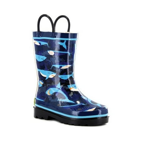 Western Chief Boys' Pixel Shark Camo Rain Boot