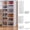 A, variant on Yyuenw Shoe Rack, Folding Shoe Box Transparent Installation- Shoe Cabinet Home Door Multi-layer Thickened Integrated Shoe Shelf