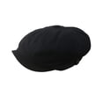 thumbnail image 2 of Qarigey Sombreros Vintage Britpop Cap Corea Cómodo Transpirable Amigable con la piel Sombrero Primavera Ocio Casual Fiestas de cumpleaños Boda Sombreros Negro Qarigey AP014381-01, 2 of 6