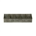 thumbnail image 3 of CWI Gifts Galvanized Divided Organizer, 20.75 x 4.5 x 5.5 inches, 3 of 3