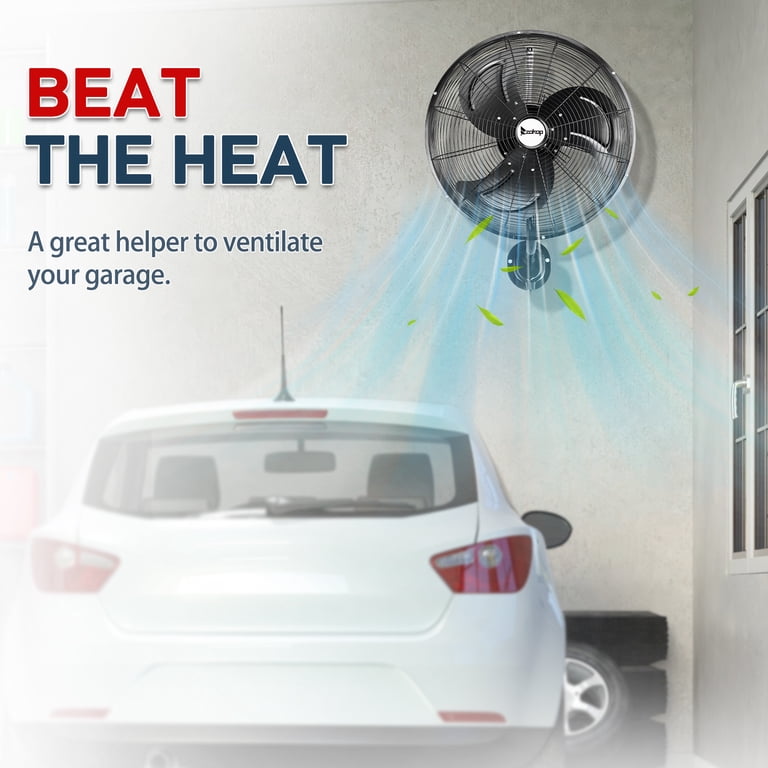 Ktaxon 18inch High Velocity Wall Mount Oscillating Fan, Industrial