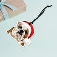 thumbnail image 4 of WIRESTER Acrylic Ready to Hang Ornament, Hanging Ornaments for Christmas Tree Holidays Party Home Office Xmas Tree Decoration Gift - Animal English Bulldog Sad, 4 of 7
